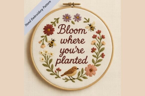 Bloom Where You’re Planted Embroidery Review