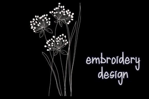 Dandelions Flowers Embroidery Design Review