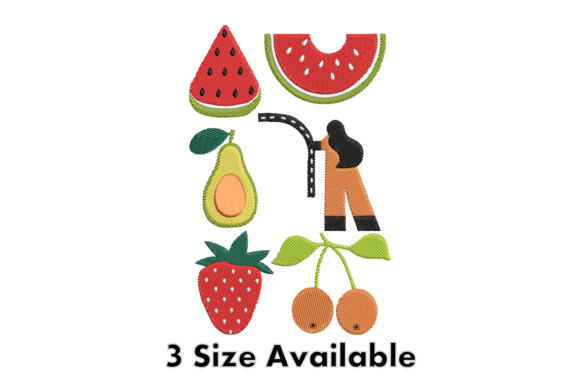 Fresh Fruit Embroidery Design Set Review