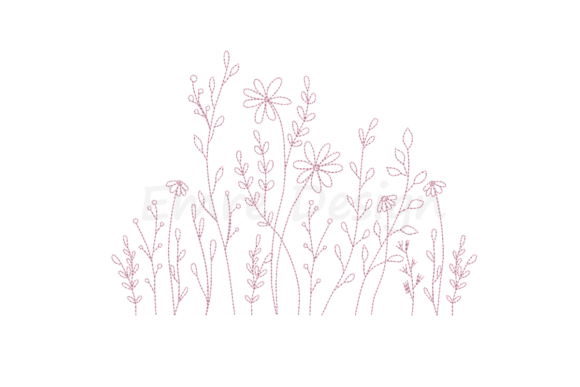 Wildflower Line Art Embroidery Design Review