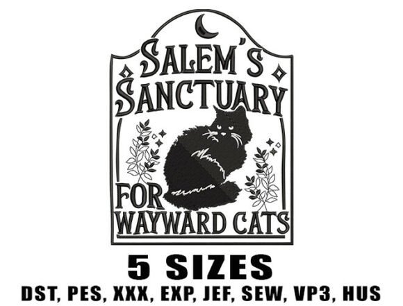 Witchy Cat Lover Embroidery Design Review